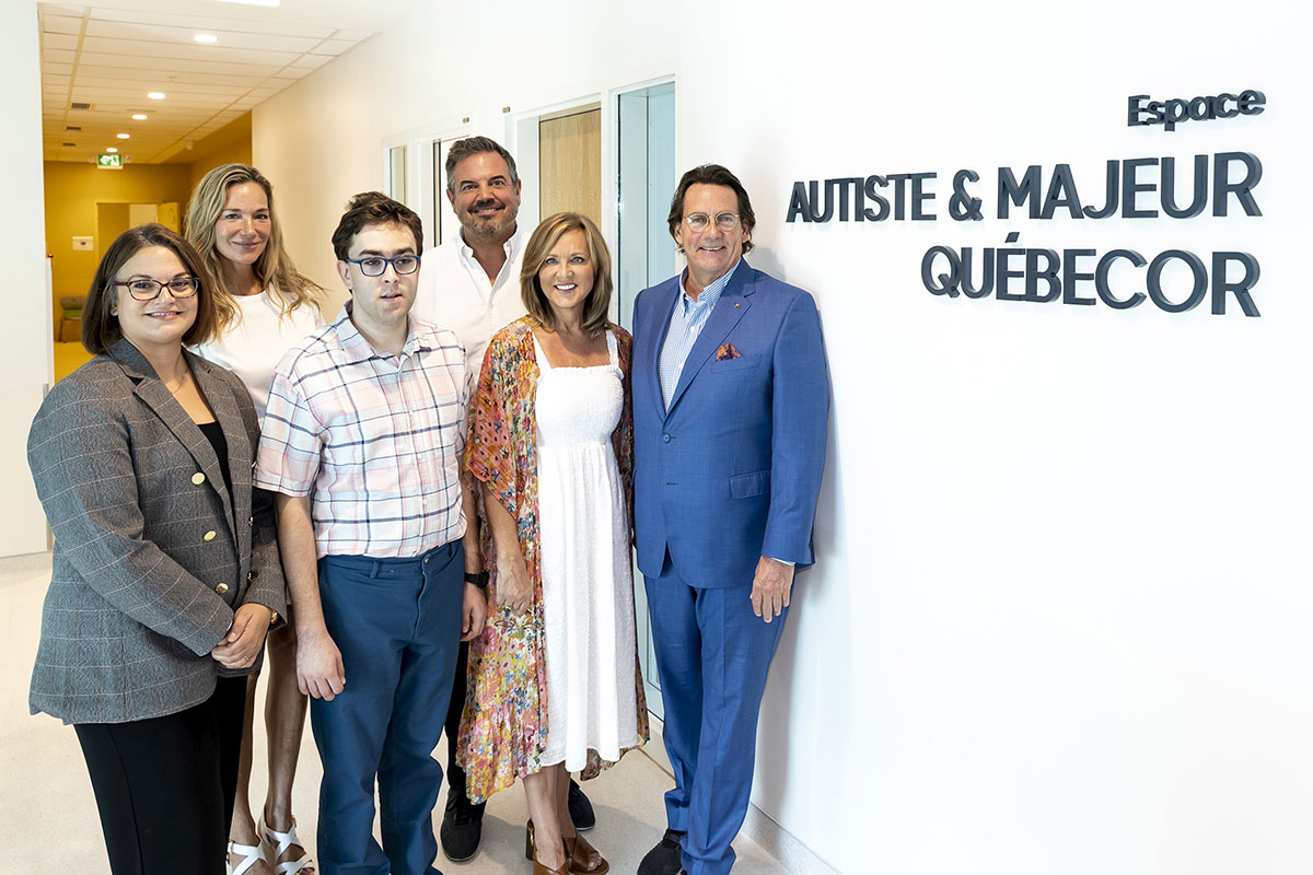 Official opening of Espace Autiste & majeur - Québecor
